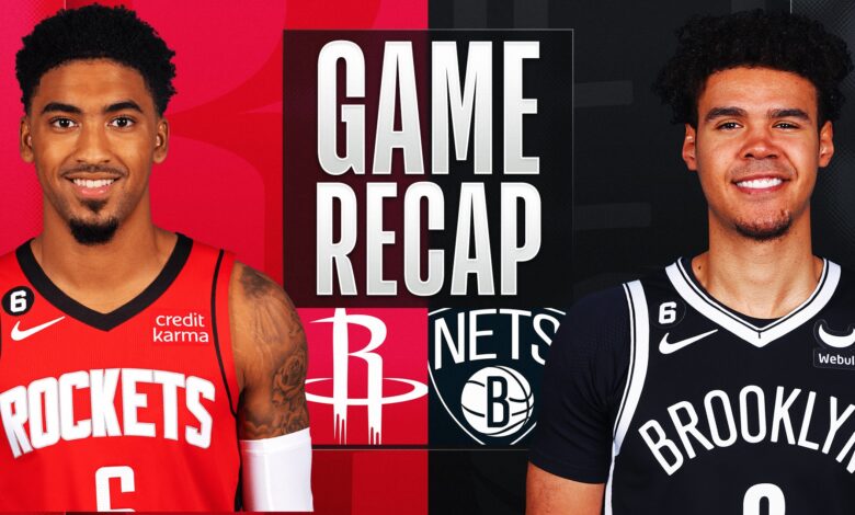 brooklyn nets vs houston rockets match player stats​