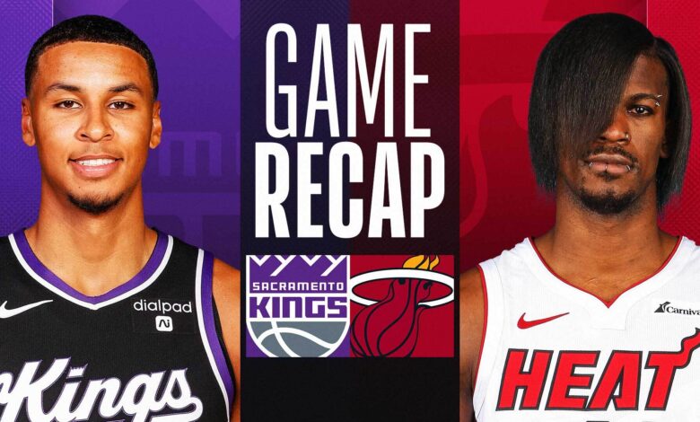 sacramento kings vs miami heat match player stats​