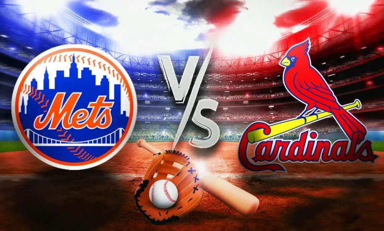 mets vs st. louis cardinals match player stats