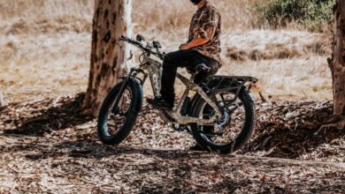 Fat tire electric bike on a scenic trail showcasing endurance and replenishment.